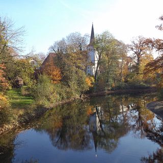 The river ‘Werse’ in the area of Handorf; EM loved the walks through the nearby fields and forests.