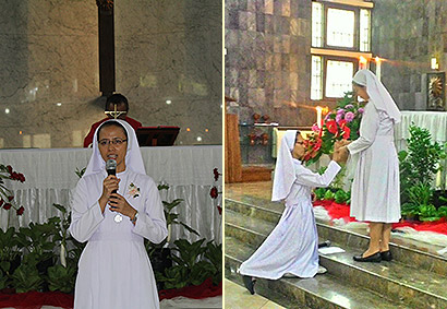 Schwester Elena Eni Kiswari in Indonesien.