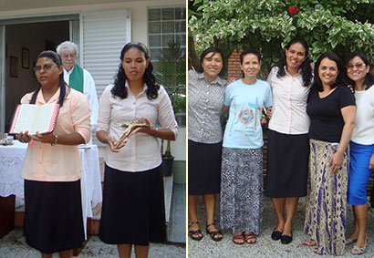 Elis Alberta Ribeiros dos Santos, Martha Racua Dibibay, Josileide de Lima Oliveira und Ana Rakel Vincente Dias